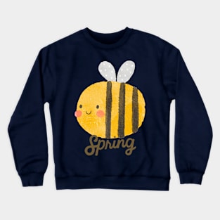 Its Spring, Funny Bee Design Crewneck Sweatshirt